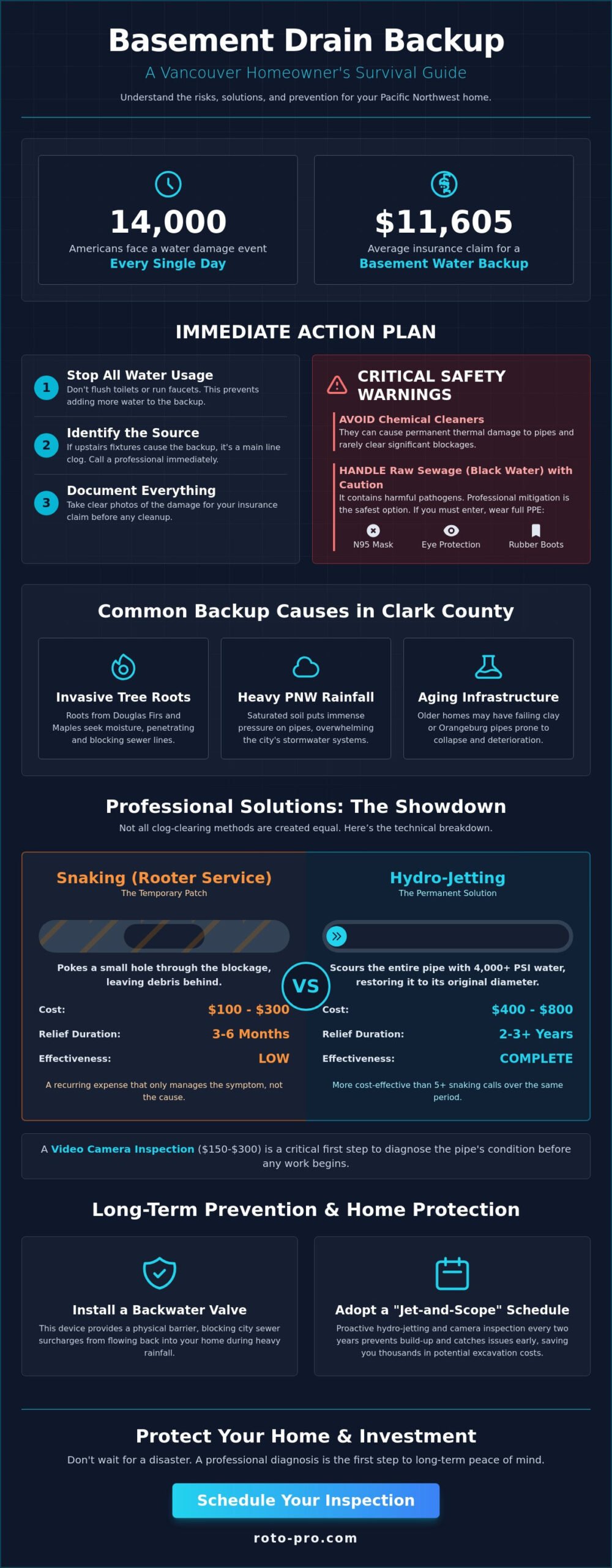 Basement Drain Backup in Vancouver, WA: 2026 Emergency Guide