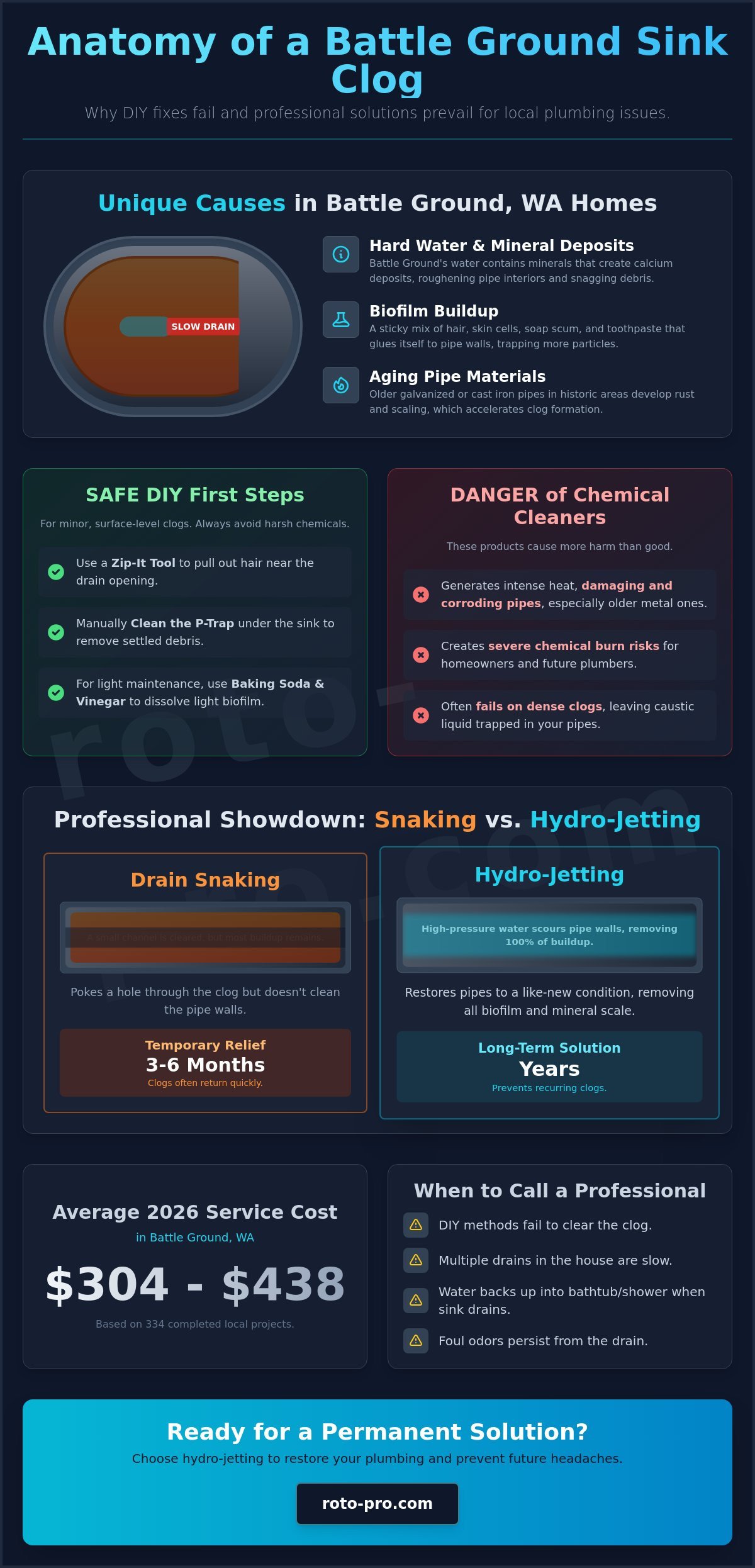 Clearing a Bathroom Sink Clog in Battle Ground, WA: 2026 Homeowner Guide