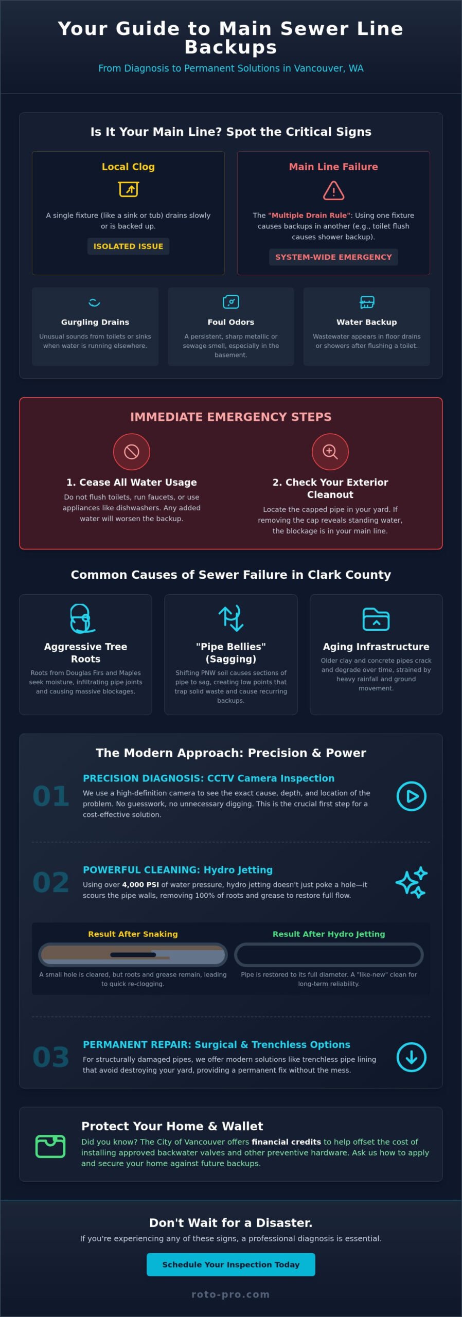 Emergency Backed Up Main Sewer Line in Vancouver, WA: 2026 Expert Guide