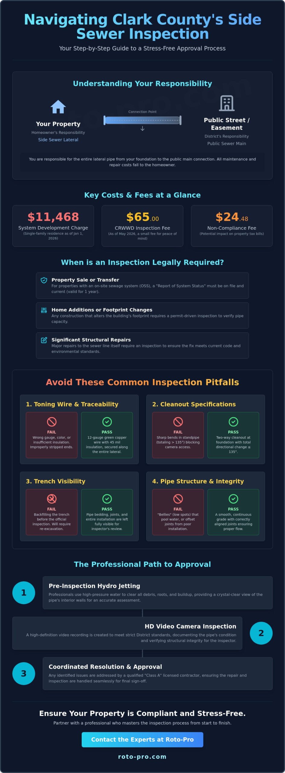 Side Sewer Inspection in Clark County: A Homeowner’s Guide to Compliance