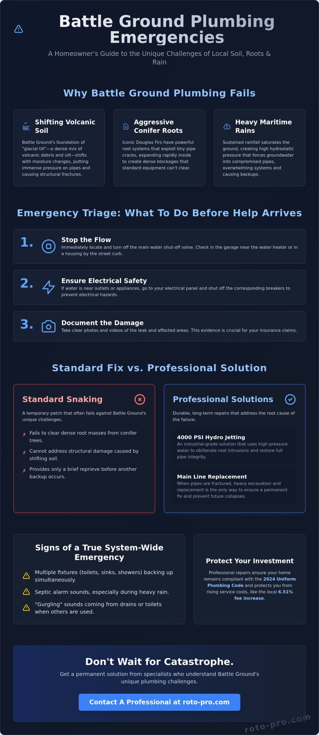 24/7 Emergency Plumber in Battle Ground, WA: Professional Triage & Repair